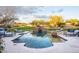 Inviting pool with a spa, water feature, and comfortable lounge chairs at 24546 N 91St St, Scottsdale, AZ 85255