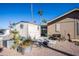 Landscaped backyard with shed and BBQ area at 9302 E Broadway Rd # 1, Mesa, AZ 85208