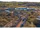 Aerial view of a modern home under construction in a desert setting at 40575 N 109Th Pl, Scottsdale, AZ 85262
