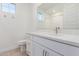 Modern bathroom with a vanity and toilet at 21354 E Sparrow Dr, Queen Creek, AZ 85142