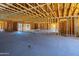 Under construction home's spacious interior framing at 18526 E Cloud Rd, Queen Creek, AZ 85142