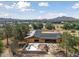 Aerial view of a new construction home and pool at 18526 E Cloud Rd, Queen Creek, AZ 85142