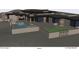 Modern home with stone accents, a pool, and expansive backyard at 40575 N 109Th Pl, Scottsdale, AZ 85262