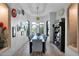 Formal dining room with bay window and built-in shelving at 3749 E Juniper Cir, Mesa, AZ 85205