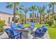 Fire pit surrounded by comfortable seating at 3749 E Juniper Cir, Mesa, AZ 85205