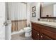 Bathroom with shower/tub and granite vanity at 1301 W Coral Reef Dr, Gilbert, AZ 85233