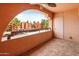 Second balcony with tiled flooring and view of parking lot at 4303 E Cactus Rd # 441, Phoenix, AZ 85032