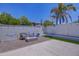 Spacious backyard with fire pit and seating area at 35925 N 30Th Dr, Phoenix, AZ 85086