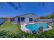 Large pool and putting green in the backyard at 35925 N 30Th Dr, Phoenix, AZ 85086