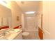 Clean bathroom with a shower/tub combo and updated vanity at 11596 W Sierra Dawn Blvd # 36, Surprise, AZ 85378