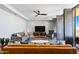 Living room with comfortable seating and a large TV at 207 W Clarendon Ave # 20B, Phoenix, AZ 85013