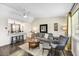 Comfortable living room featuring a gray sofa and a contemporary coffee table at 1908 W Berridge Ln # 9, Phoenix, AZ 85015