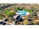 Community lap pool with shaded seating at 12687 W Caraveo Pl, Peoria, AZ 85383