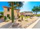 Beautiful desert landscape and architectural details of this custom home at 10721 E La Junta Rd, Scottsdale, AZ 85255