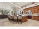 Large kitchen island with seating and a breakfast bar at 10721 E La Junta Rd, Scottsdale, AZ 85255