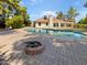 Relaxing backyard with a refreshing pool and fire pit at 4801 E Nisbet Rd, Scottsdale, AZ 85254
