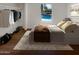 Main bedroom with large closet and pool view at 4801 E Nisbet Rd, Scottsdale, AZ 85254