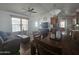 Open dining area with wood table and chairs, kitchen access at 8700 E University Dr # 339, Mesa, AZ 85207