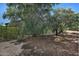 Landscaped backyard with gravel and mature trees at 13055 W Eagle Talon Trl, Peoria, AZ 85383