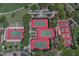 Aerial view of community tennis courts at 13055 W Eagle Talon Trl, Peoria, AZ 85383