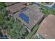 House with solar panels on roof, view from above at 13055 W Eagle Talon Trl, Peoria, AZ 85383