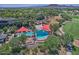 Aerial view of resort-style pool with shade structures at 13055 W Eagle Talon Trl, Peoria, AZ 85383