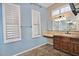 Bathroom with double sinks and spacious vanity at 13055 W Eagle Talon Trl, Peoria, AZ 85383