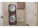 Stackable washer and dryer in a convenient laundry room at 13055 W Eagle Talon Trl, Peoria, AZ 85383
