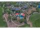 Aerial view of community pool and clubhouse at 13055 W Eagle Talon Trl, Peoria, AZ 85383