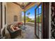 Relaxing outdoor patio with seating area and scenic views at 9705 E Cholla St, Scottsdale, AZ 85260