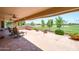 Large covered patio with golf course view at 9565 W Marco Polo Rd, Peoria, AZ 85382