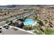 Aerial view of community pool, spa, and clubhouse at 21243 W Coronado Rd, Buckeye, AZ 85396