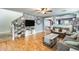 Living room with hardwood floors and stairs at 18535 W Udall Dr, Surprise, AZ 85374