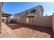 Large backyard with block wall and patio at 9239 E Spiral Ave, Mesa, AZ 85212