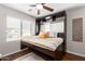 Bedroom with built-in murphy bed and plenty of natural light at 2511 W Queen Creek Rd # 425, Chandler, AZ 85248