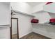 Large walk-in closet with ample shelving and hanging space at 2511 W Queen Creek Rd # 425, Chandler, AZ 85248