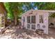 Adorable pink garden shed with decorative details at 1201 W Washington Ave, Gilbert, AZ 85233