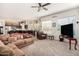 Open Gathering room with a view of the kitchen and dining area at 1201 W Washington Ave, Gilbert, AZ 85233