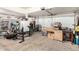 Garage with space for storage and a workbench at 1201 W Washington Ave, Gilbert, AZ 85233