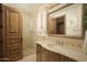 Bathroom with a large vanity and walk-in shower at 10947 E Wingspan Way, Scottsdale, AZ 85255