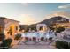 Expansive pool and patio area with mountain views at 10947 E Wingspan Way, Scottsdale, AZ 85255