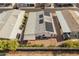 Aerial view of the property, showcasing the home and solar panels at 11596 W Sierra Dawn Blvd # 377, Surprise, AZ 85378