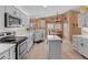 Modern kitchen with white cabinets and an island at 11596 W Sierra Dawn Blvd # 377, Surprise, AZ 85378