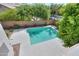 Refreshing backyard pool with ample patio space at 695 W Estrella Dr, Gilbert, AZ 85233
