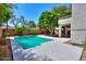 Relaxing backyard pool area at 695 W Estrella Dr, Gilbert, AZ 85233