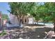 Landscaped backyard with large trees at 695 W Estrella Dr, Gilbert, AZ 85233