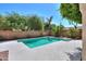 Inviting rectangular pool in the backyard at 695 W Estrella Dr, Gilbert, AZ 85233