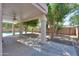 Covered patio overlooking the backyard pool at 695 W Estrella Dr, Gilbert, AZ 85233