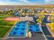 Community pickleball courts with surrounding residential area at 18112 W Spencer Dr, Surprise, AZ 85374