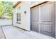 Private back entrance with double doors and a walkway at 4216 N 27Th St # 106, Phoenix, AZ 85016
